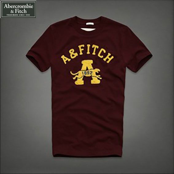 Camiseta Masculina A & Fitch 1892 Marrom