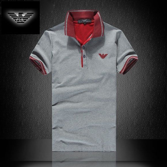 Camisa Pólo Armani EA7 Mens Cinza