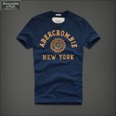 Camiseta Masculina Abercrombie New York Azul