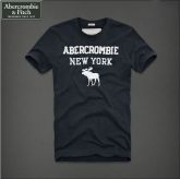 Camiseta Masculina Abercrombie New York Alce Azul Marinho