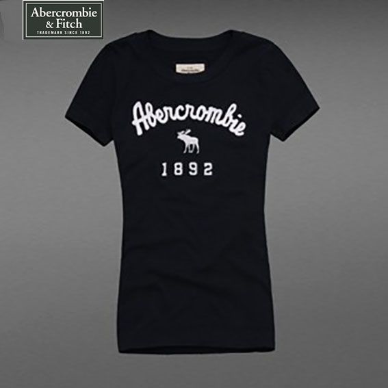 Camiseta Feminina Abercrombie 1892 Alce Preta