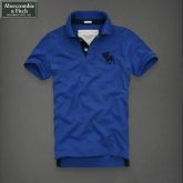 Camisa Pólo Masculina Abercrombie & Fitch Alce Azul