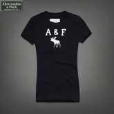 Camiseta Feminina A & F Alce Preta