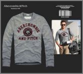 Moletom Abercrombie And Fitch Manga Longa Cinza