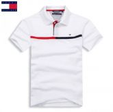 Camisa Pólo Masculina Tommy Hilfiger Branca Detalhes