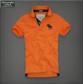 Camisa Pólo Masculina Abercrombie & Fitch Alce Laranja