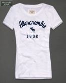 Camiseta Feminina Abercrombie 1892 Branca