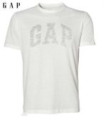 Camiseta masculina Gap Fun Happy-New-Year Branca