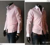 Camisa Social Masculina Luxo Slim Fit Rosa