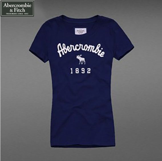 Camiseta Feminina Abercrombie 1892 Alce Azul