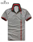 Camisa Polo Masculina Gucci Cinza