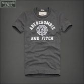 Camiseta Masculina Abercrombie And Fitch Cinza