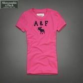 Camiseta Feminina A & F Alce Rosa