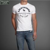 Camiseta Masculina Abercrombie Handcrafted Goods Branca