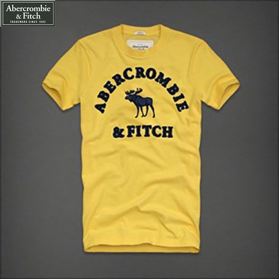 Camiseta Masculina Abercrombie & Fitch Amarela