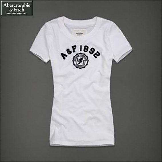 Camiseta Feminina A & F 1892 Branca