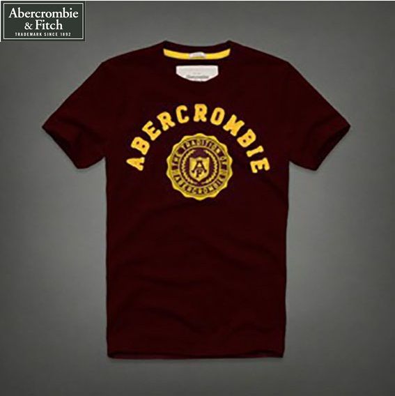 Camiseta Masculina Abercrombie A F Marrom