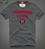 Camiseta Masculina Abercrombie & Fitch Cinza Escuro