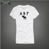 Camiseta Feminina A & F Alce Branca