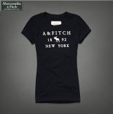 Camiseta Feminina A & Fitch 1892 New York Preta