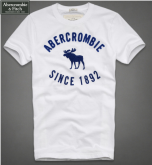 Camiseta Masculina Abercrombie Since 1892 Branca