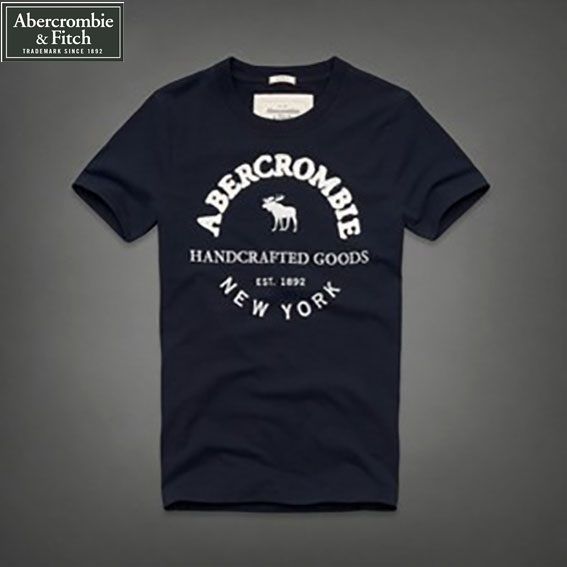 Camiseta Masculina Abercrombie Handcrafted Azul Marinho