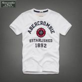 Camiseta Masculina Abercrombie Established 1892 Branca