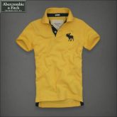 Camisa Pólo Masculina Abercrombie & Fitch Alce Amarelo