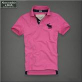 Camisa Pólo Masculina Abercrombie & Fitch Alce Rosa