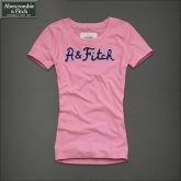 Camiseta Feminina A & Fitch Rosa