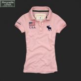 Camisa Pólo Feminina Abercrombie & Fitch Rosa USA