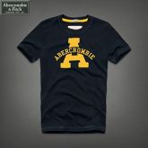 Camiseta Masculina Abercrombie A Azul Marinho