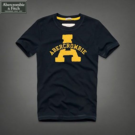 Camiseta Masculina Abercrombie A Azul Marinho