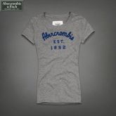 Camiseta Feminina Abercrombie Est. 1892 Cinza