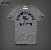 Camiseta Masculina Abercrombie & Fitch Cinza