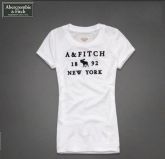 Camiseta Feminina A & Fitch 1892 New York Branca